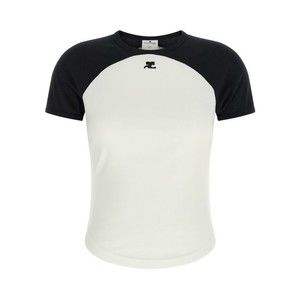 Courrèges Circle Contrast T-Shirt - NWT